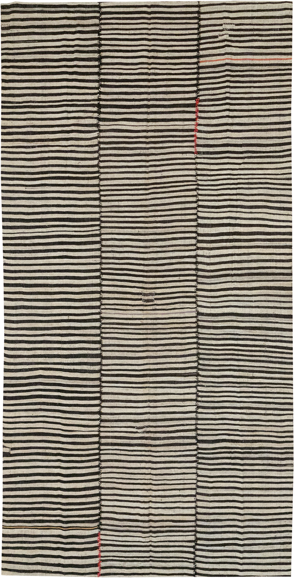 Vintage Persian Flatweave Kilim Gallery Carpet, No.30642 - Gss