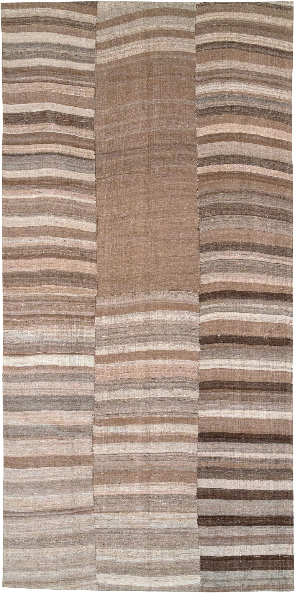 Vintage Turkish Flatweave Kilim Gallery Carpet, No.30653 - Gss
