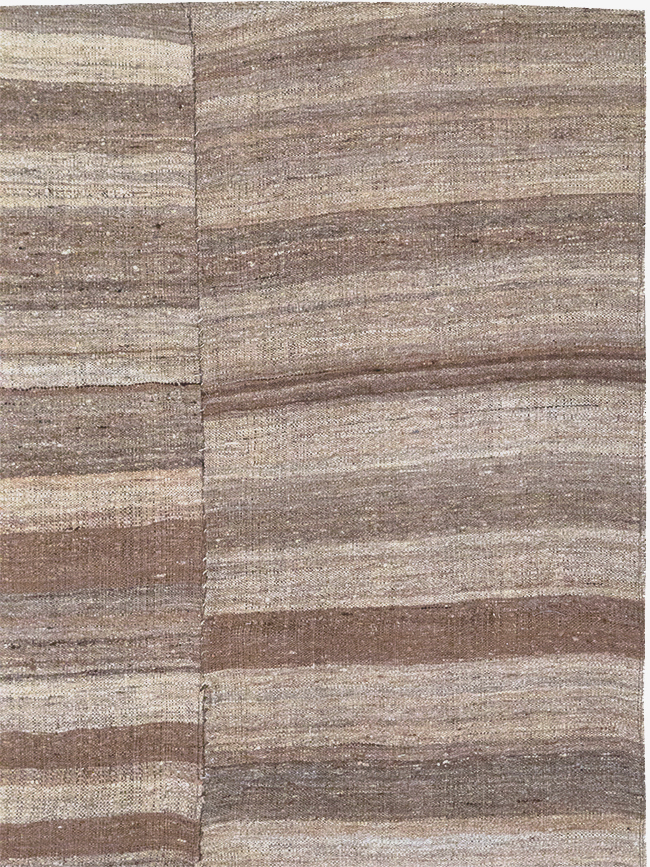 Vintage Turkish Flatweave Kilim Gallery Carpet, No.30653 - Gss