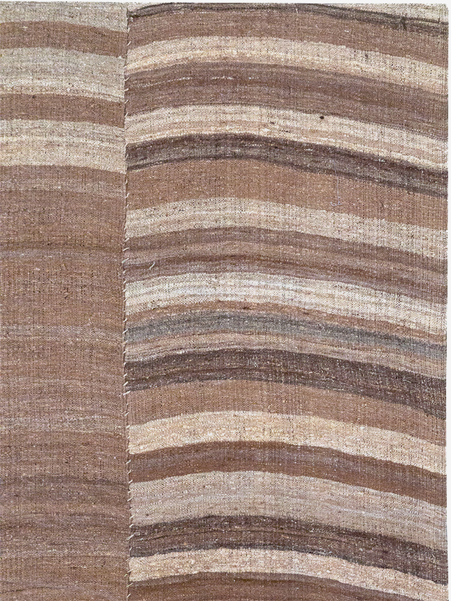 Vintage Turkish Flatweave Kilim Gallery Carpet, No.30653 - Gss