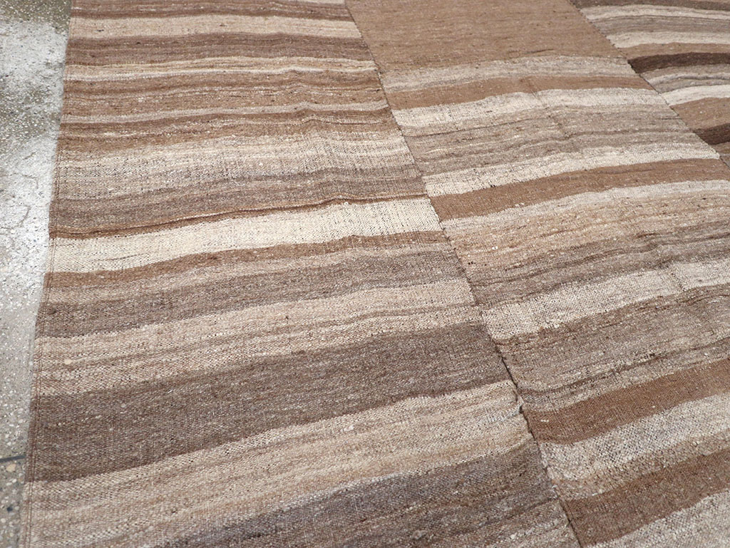 Vintage Turkish Flatweave Kilim Gallery Carpet, No.30653 - Gss