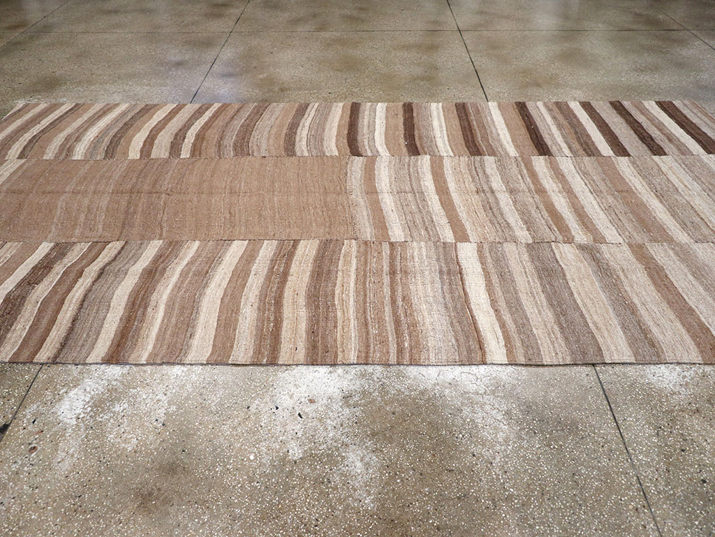 Vintage Turkish Flatweave Kilim Gallery Carpet, No.30653 - Gss
