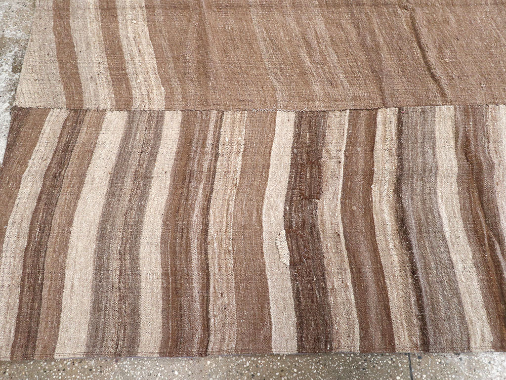 Vintage Turkish Flatweave Kilim Gallery Carpet, No.30653 - Gss