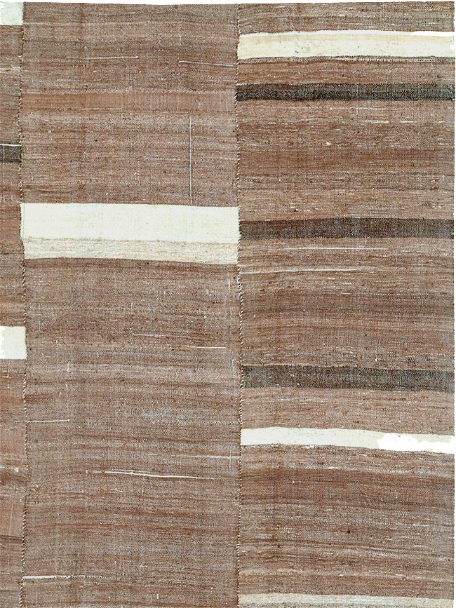 Vintage Turkish Flatweave Kilim Room Size Carpet, No.30654 - Gss