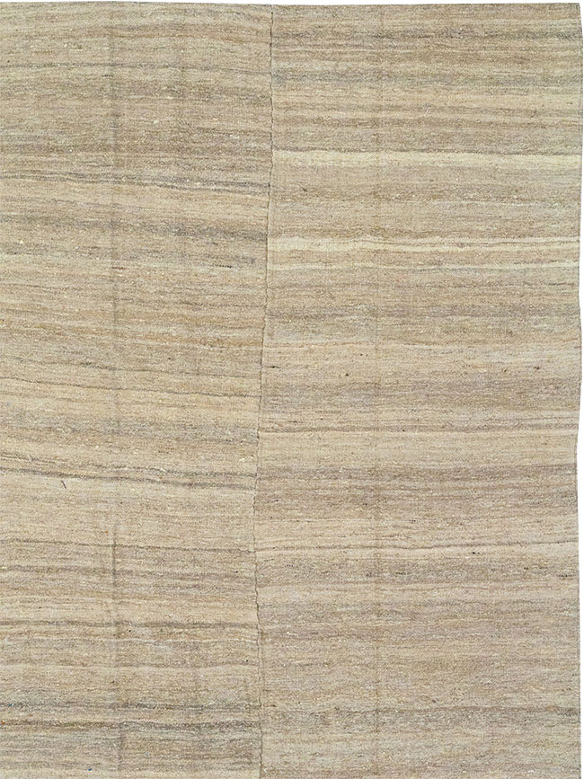 Vintage Turkish Flatweave Kilim Room Size Carpet, No.30660 - Gss