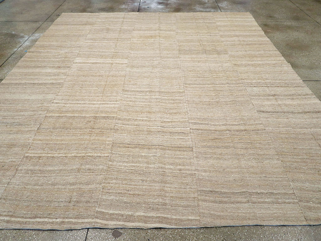 Vintage Turkish Flatweave Kilim Room Size Carpet, No.30660 - Gss