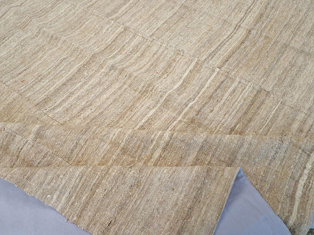 Vintage Turkish Flatweave Kilim Room Size Carpet, No.30660 - Gss