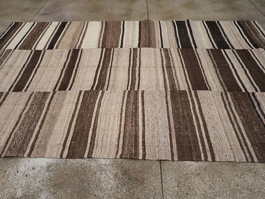 Vintage Turkish Flatweave Kilim Accent Carpet, No.30662 - Gss