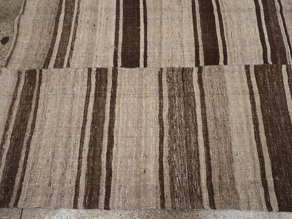 Vintage Turkish Flatweave Kilim Accent Carpet, No.30662 - Gss