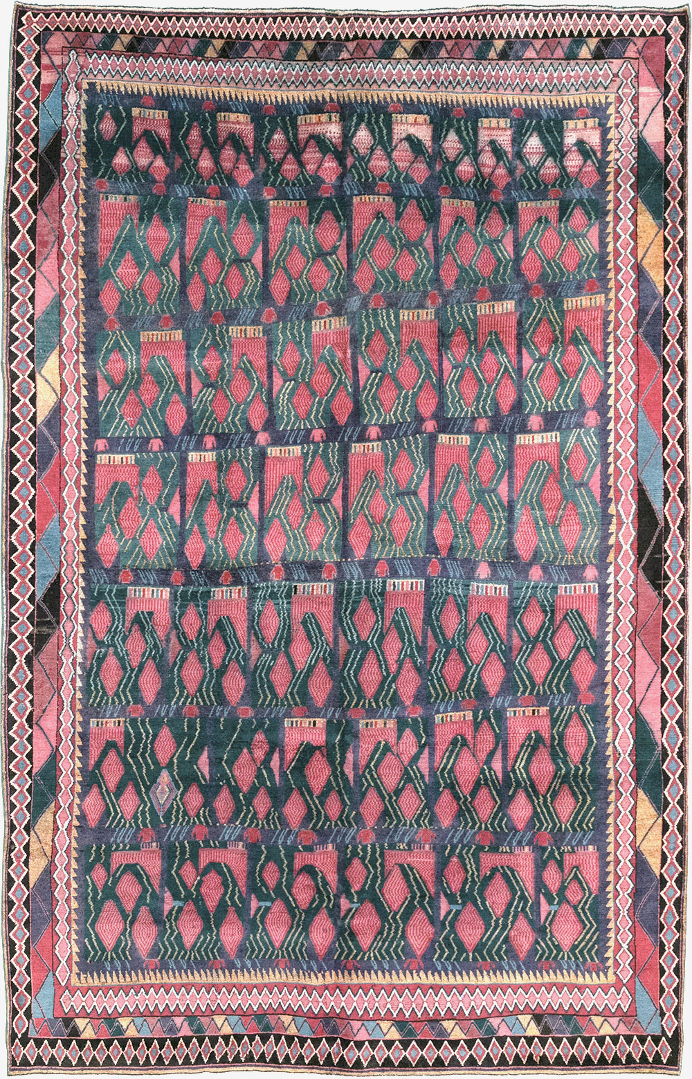 Vintage Persian Kurd Accent Carpet, No.30665 - Gss