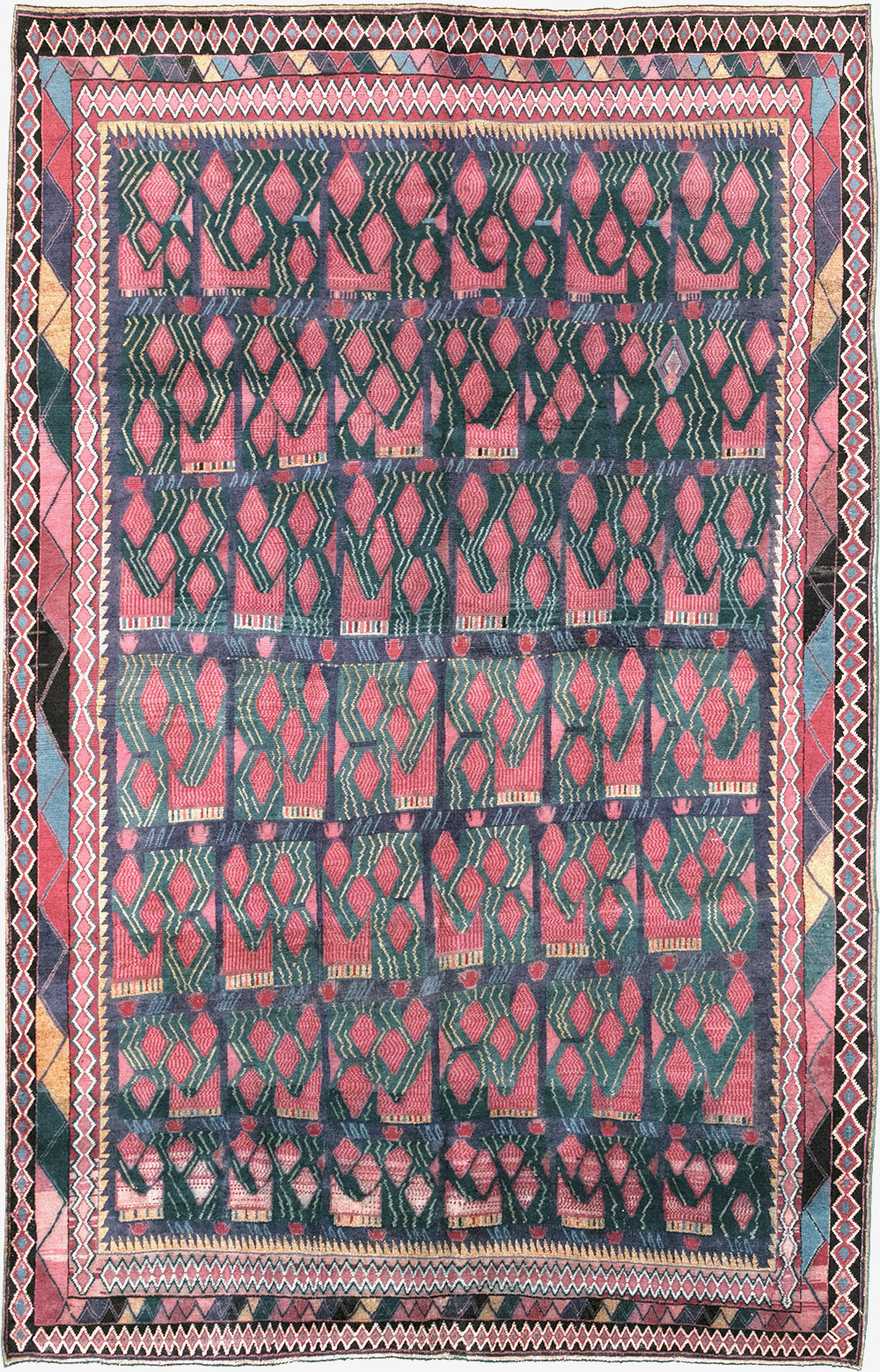 Vintage Persian Kurd Accent Carpet, No.30665 - Gss