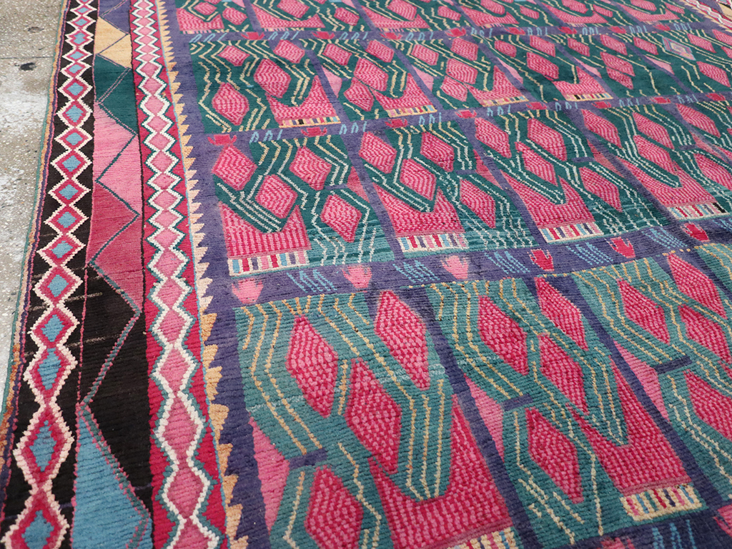 Vintage Persian Kurd Accent Carpet, No.30665 - Gss