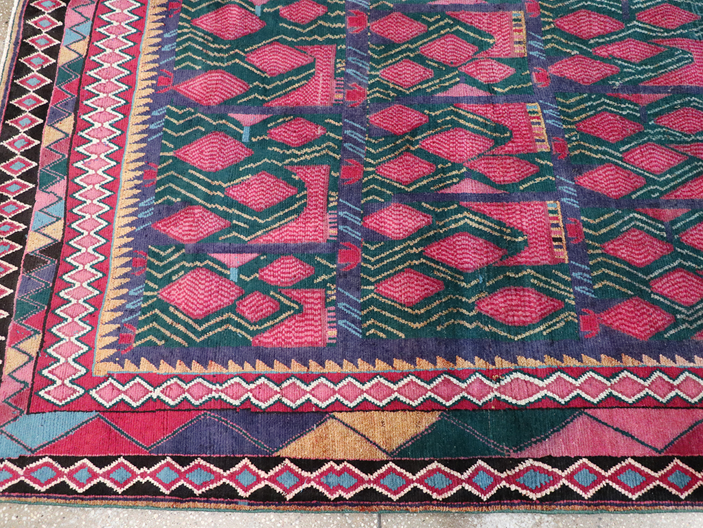 Vintage Persian Kurd Accent Carpet, No.30665 - Gss