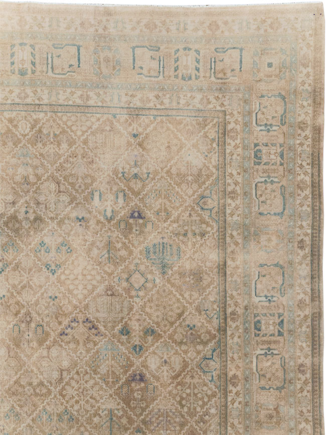 Vintage Persian Joshegan Room Size Carpet, No.30671 - Gss