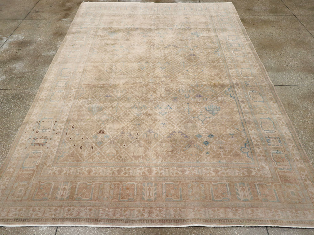 Vintage Persian Joshegan Room Size Carpet, No.30671 - Gss