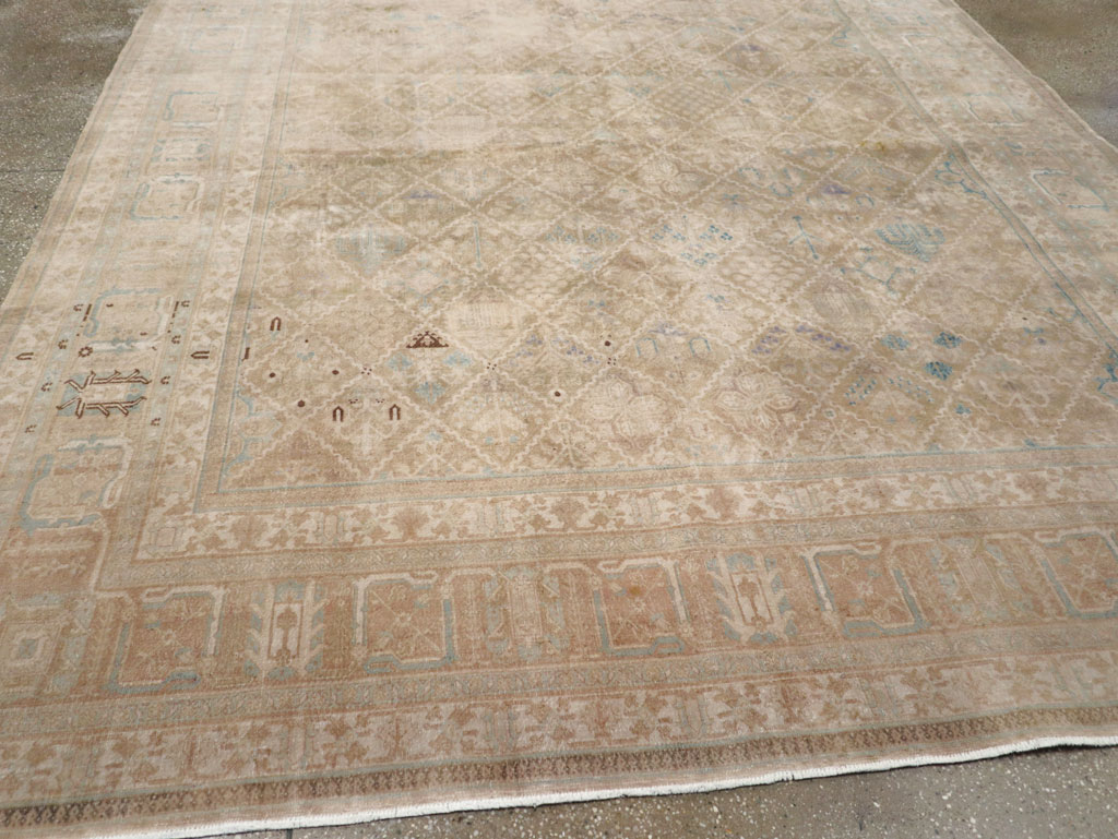 Vintage Persian Joshegan Room Size Carpet, No.30671 - Gss
