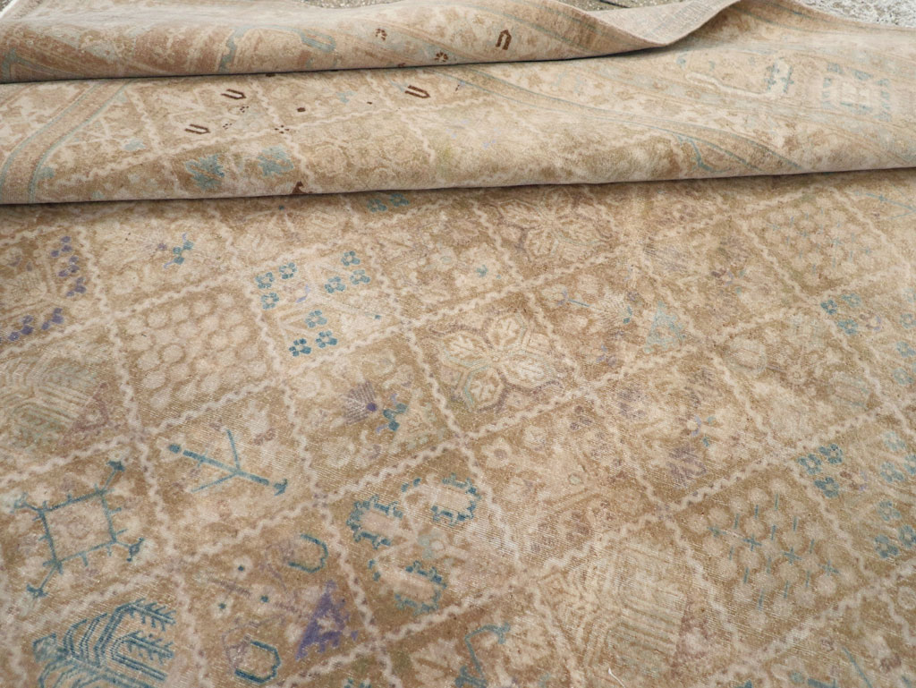 Vintage Persian Joshegan Room Size Carpet, No.30671 - Gss