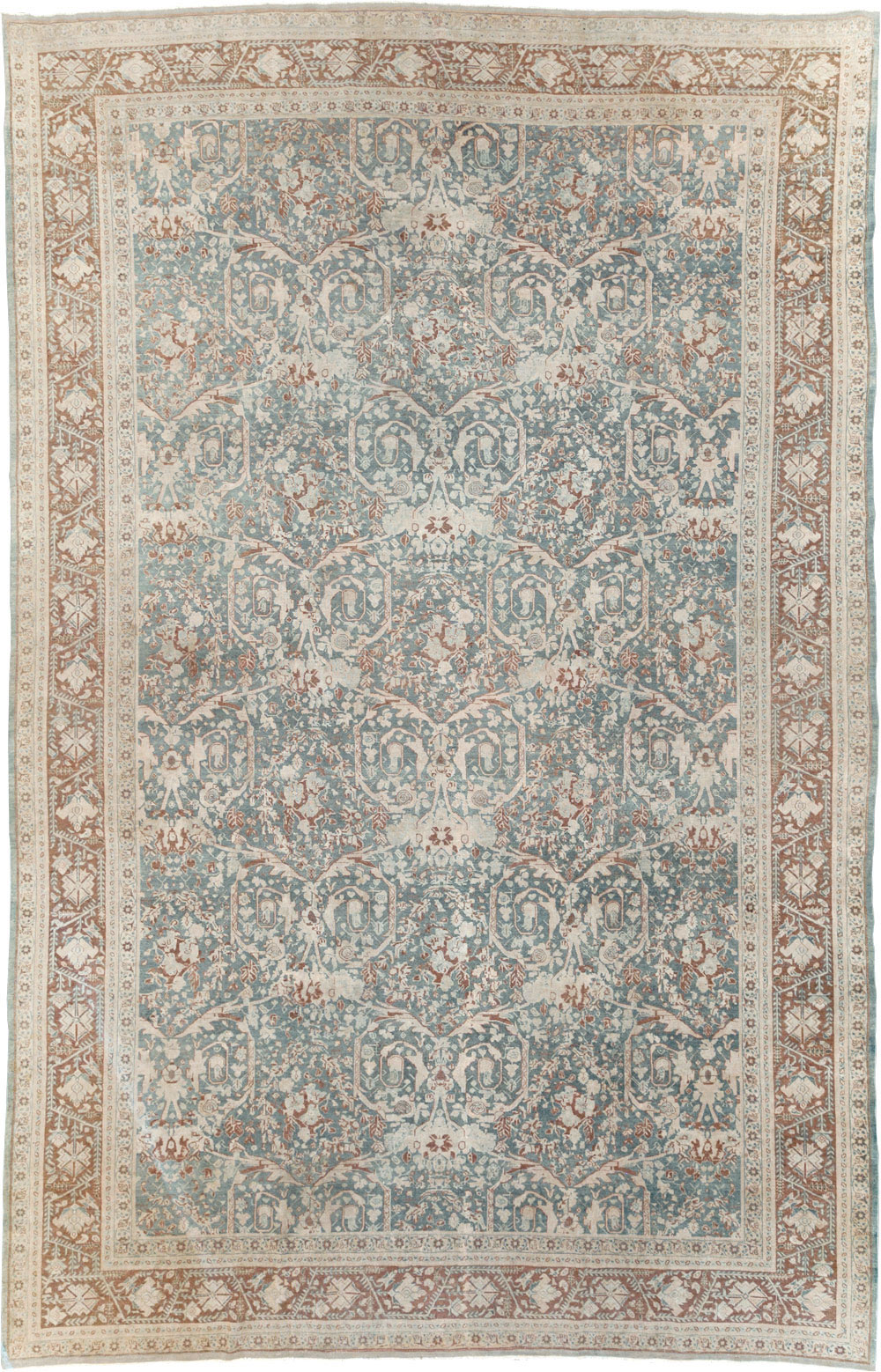 Antique Persian Tabriz Large Room Size Carpet, No.30689 - Gss