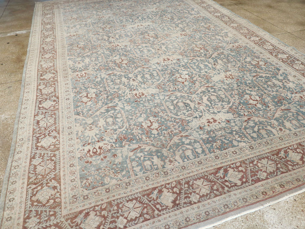 Antique Persian Tabriz Large Room Size Carpet, No.30689 - Gss