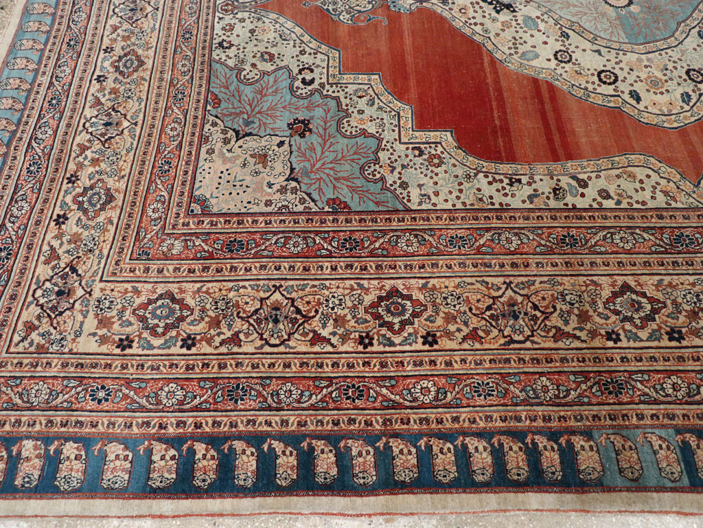 Antique Persian Tabriz Haji Jalili Carpet, No.30690 - Gss