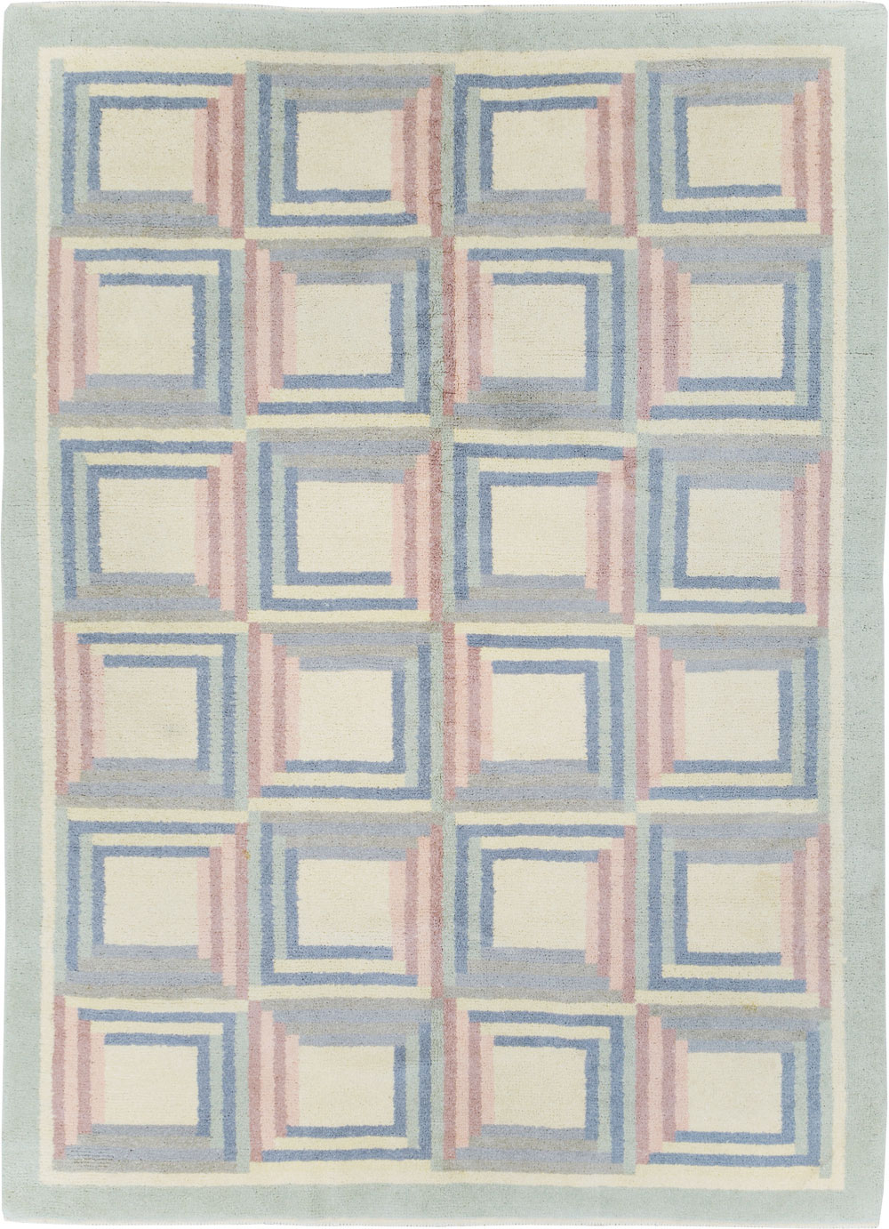 Vintage Spanish Art Deco Room Size Carpet, No.30694 - Gss