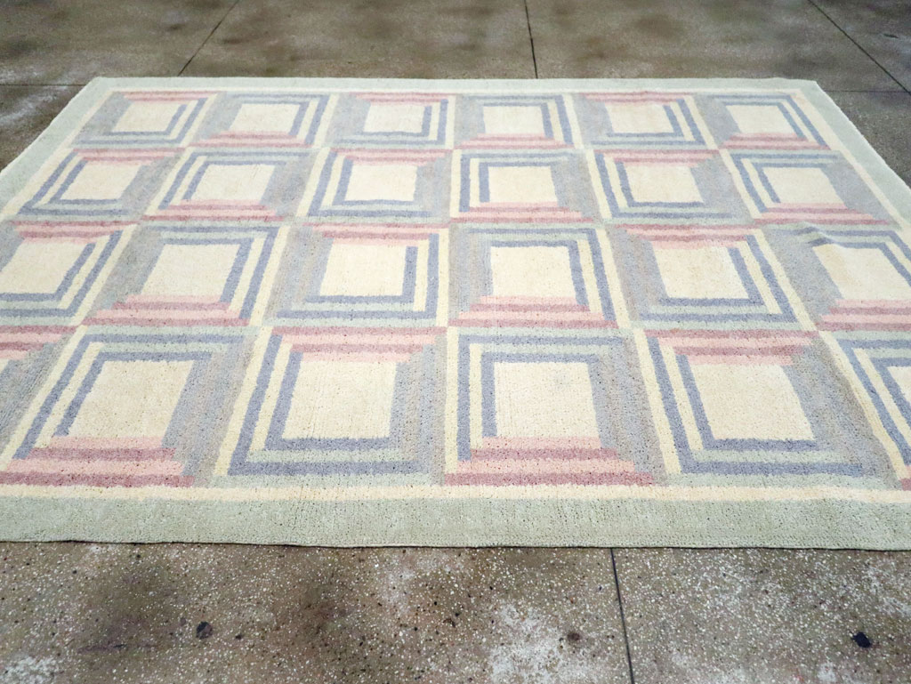 Vintage Spanish Art Deco Room Size Carpet, No.30694 - Gss