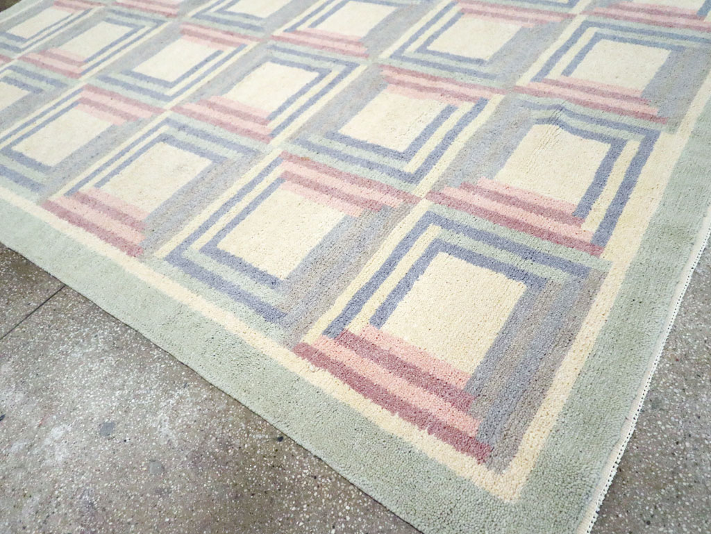 Vintage Spanish Art Deco Room Size Carpet, No.30694 - Gss