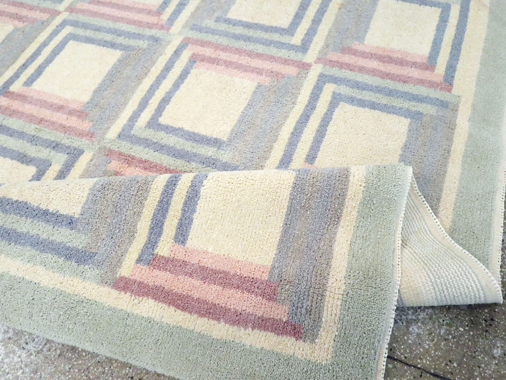 Vintage Spanish Art Deco Room Size Carpet, No.30694 - Gss