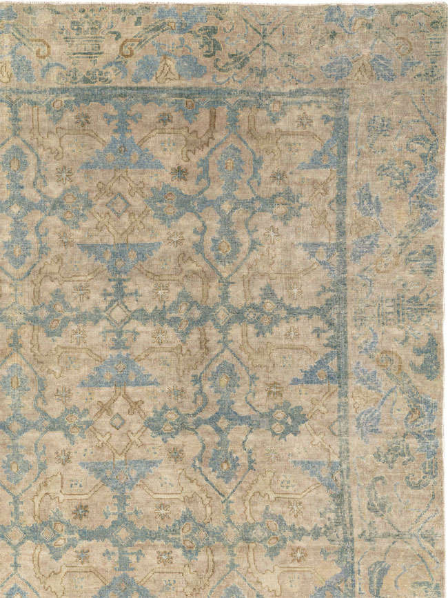 Antique Chinese Cuenca Square Room Size Carpet, No.30696 - Gss