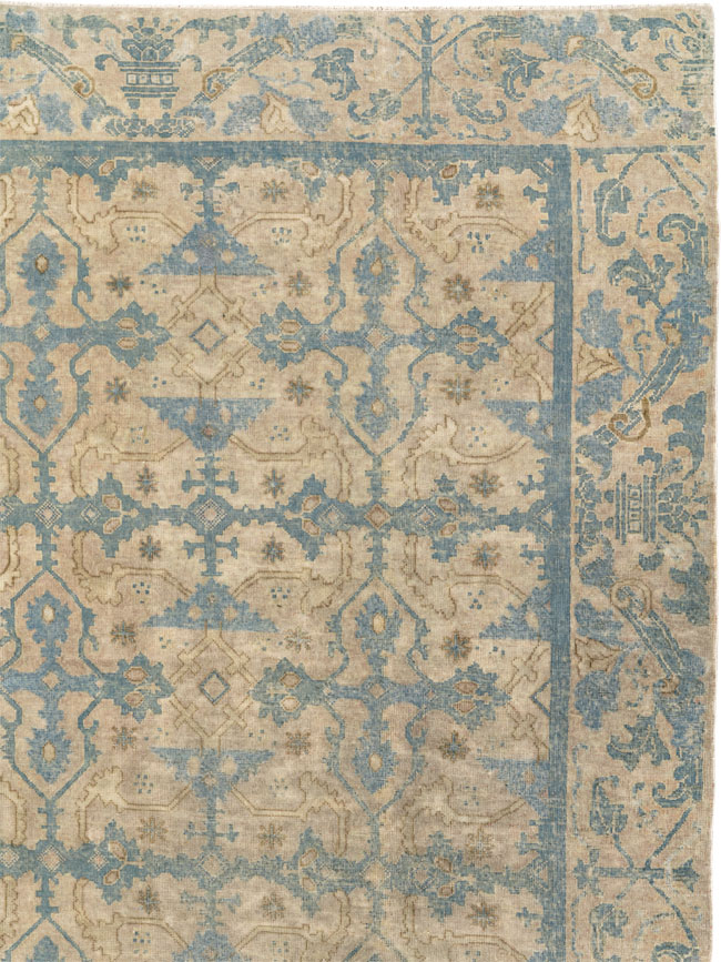 Antique Chinese Cuenca Square Room Size Carpet, No.30696 - Gss