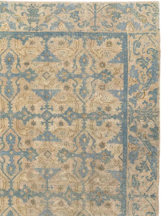 Antique Chinese Cuenca Square Room Size Carpet, No.30696 - Gss