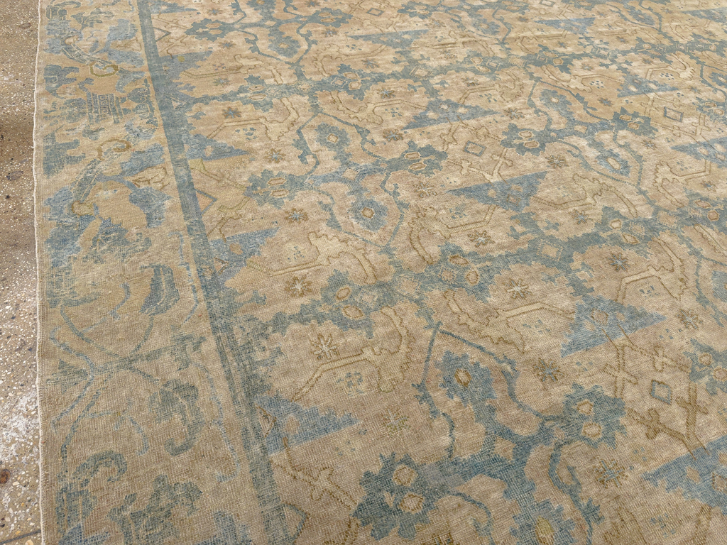 Antique Chinese Cuenca Square Room Size Carpet, No.30696 - Gss