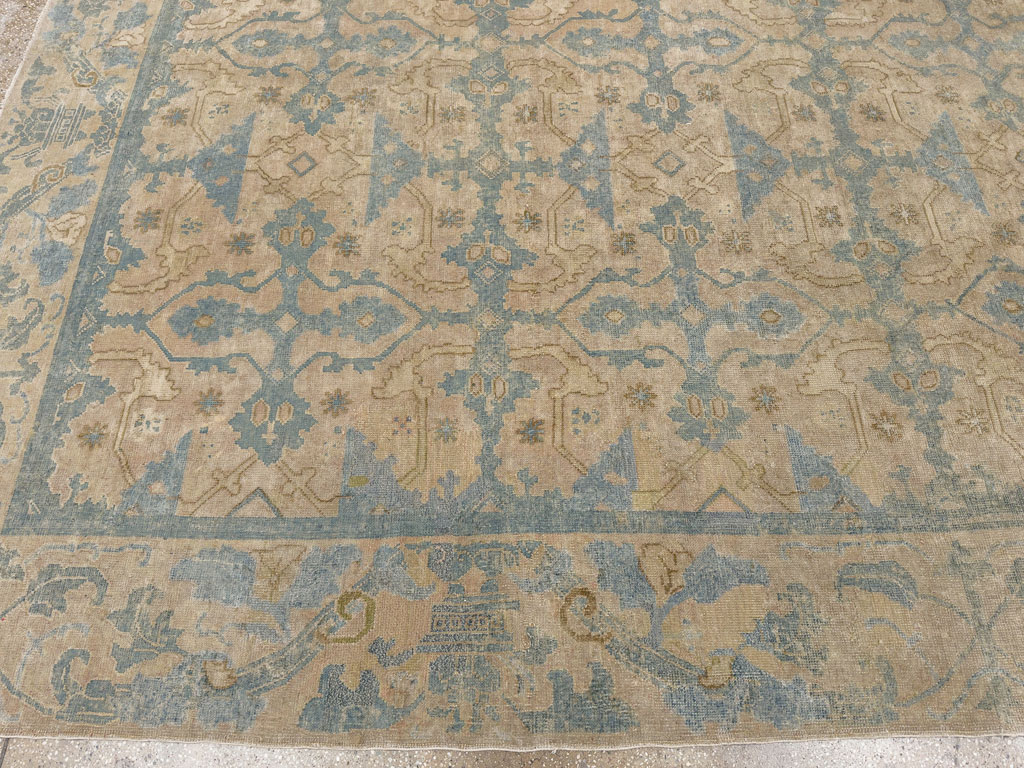 Antique Chinese Cuenca Square Room Size Carpet, No.30696 - Gss