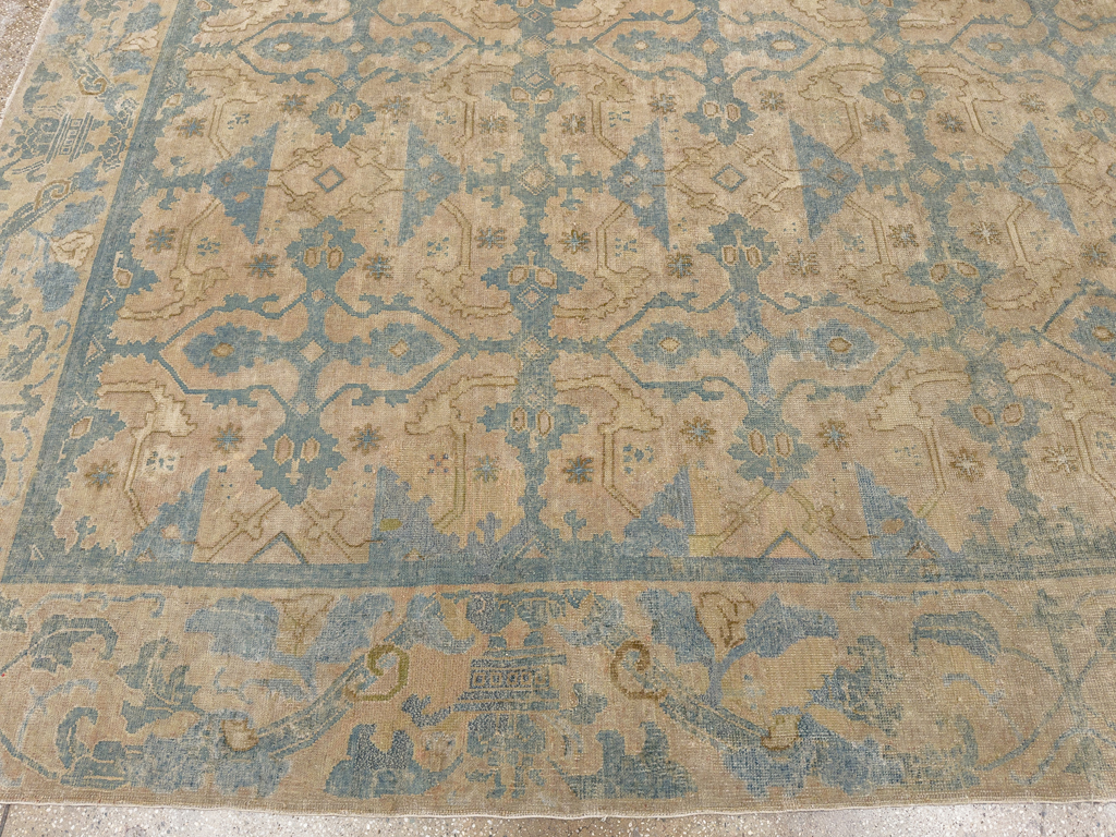 Antique Chinese Cuenca Square Room Size Carpet, No.30696 - Gss
