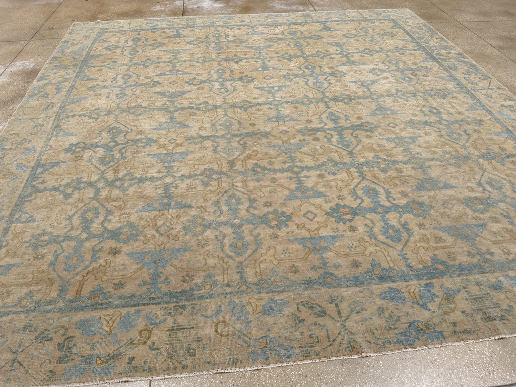 Antique Chinese Cuenca Square Room Size Carpet, No.30696 - Gss