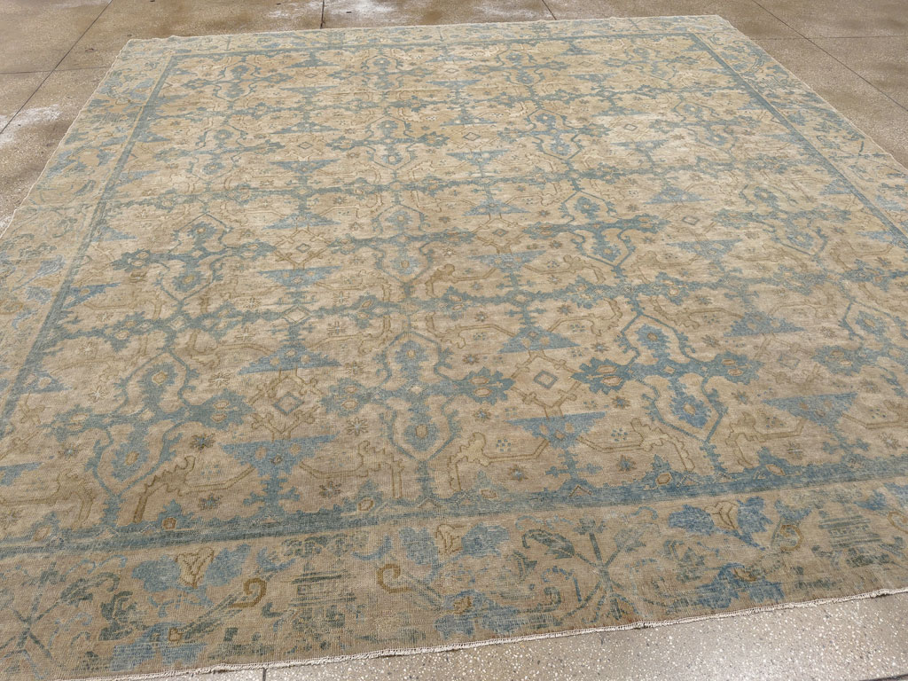 Antique Chinese Cuenca Square Room Size Carpet, No.30696 - Gss