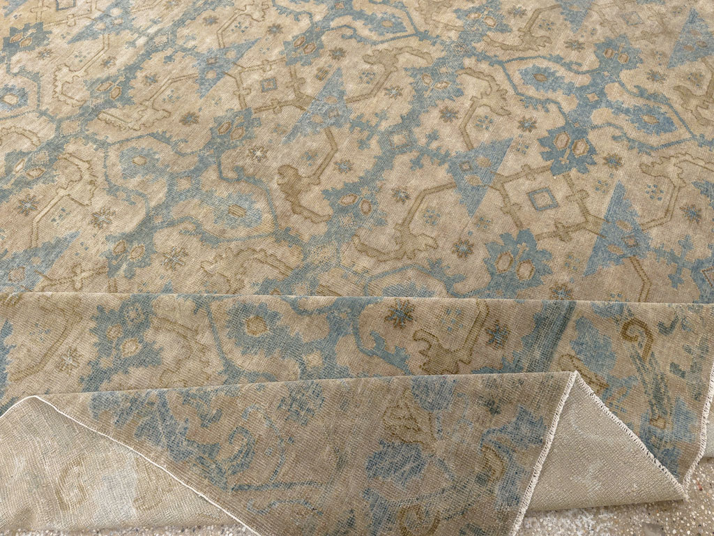 Antique Chinese Cuenca Square Room Size Carpet, No.30696 - Gss
