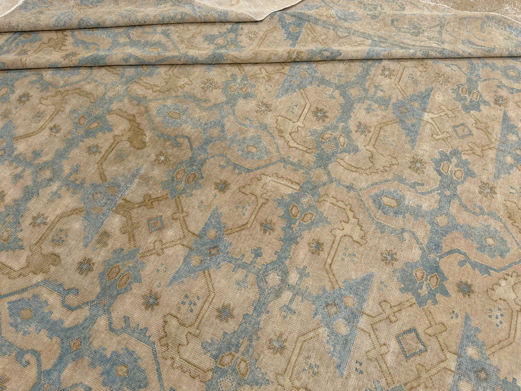 Antique Chinese Cuenca Square Room Size Carpet, No.30696 - Gss