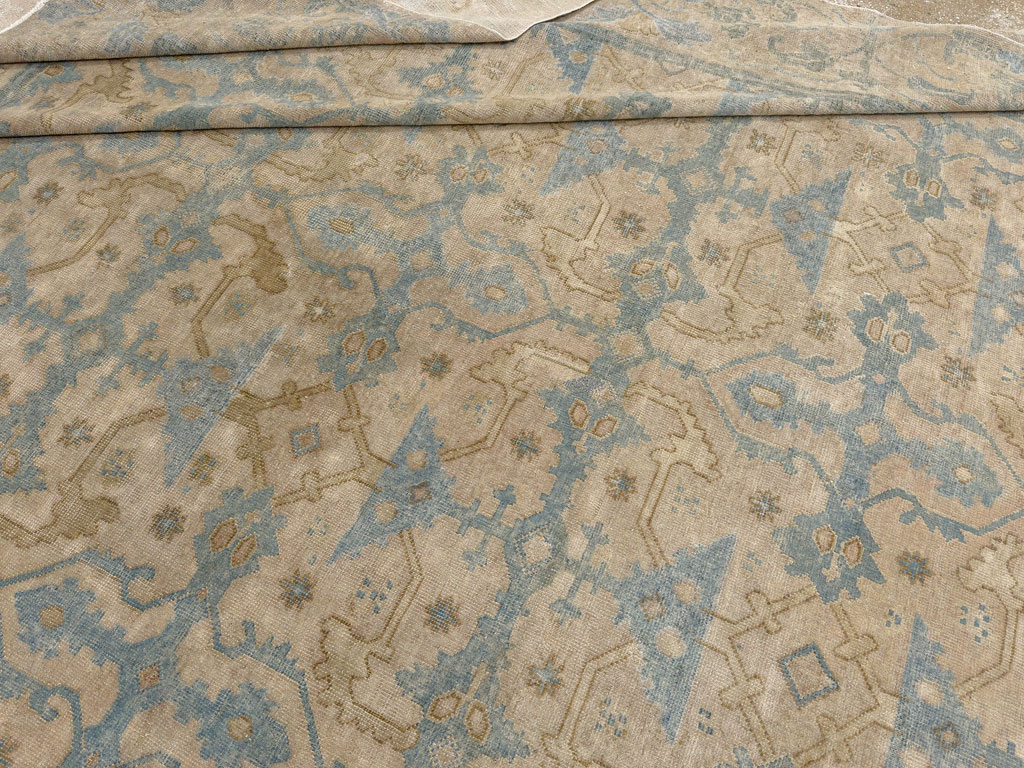 Antique Chinese Cuenca Square Room Size Carpet, No.30696 - Gss