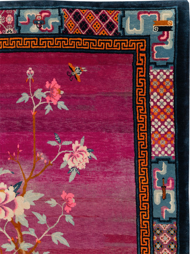 Vintage Chinese Pictorial Art Deco Room Size Carpet, No.30701 - Gss