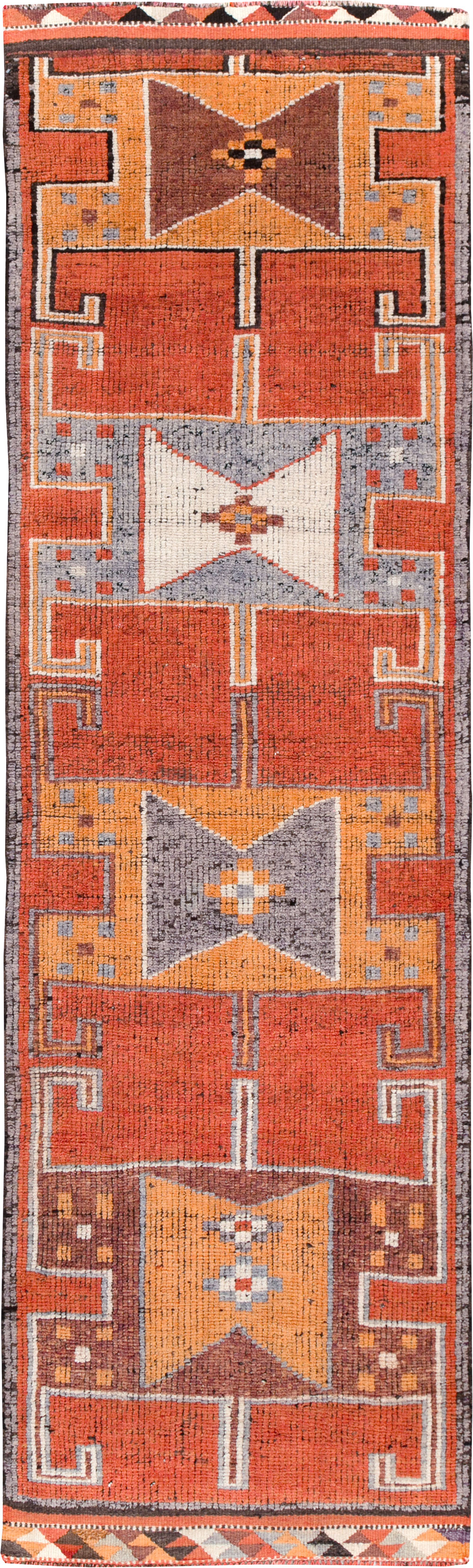 Vintage Turkish Anatolian Tribal Runner, No.30706 - Gss