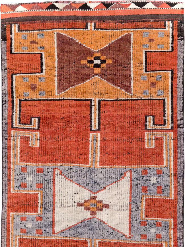 Vintage Turkish Anatolian Tribal Runner, No.30706 - Gss