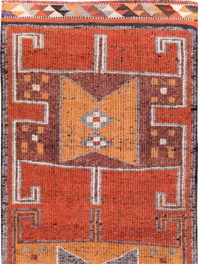 Vintage Turkish Anatolian Tribal Runner, No.30706 - Gss