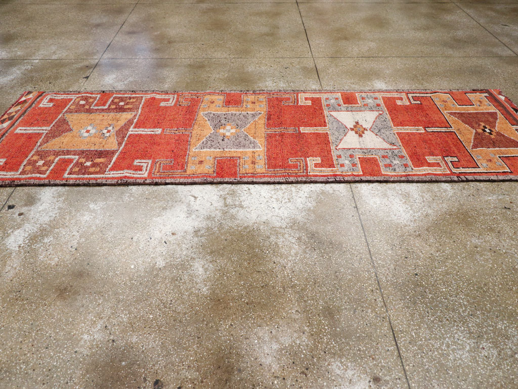 Vintage Turkish Anatolian Tribal Runner, No.30706 - Gss