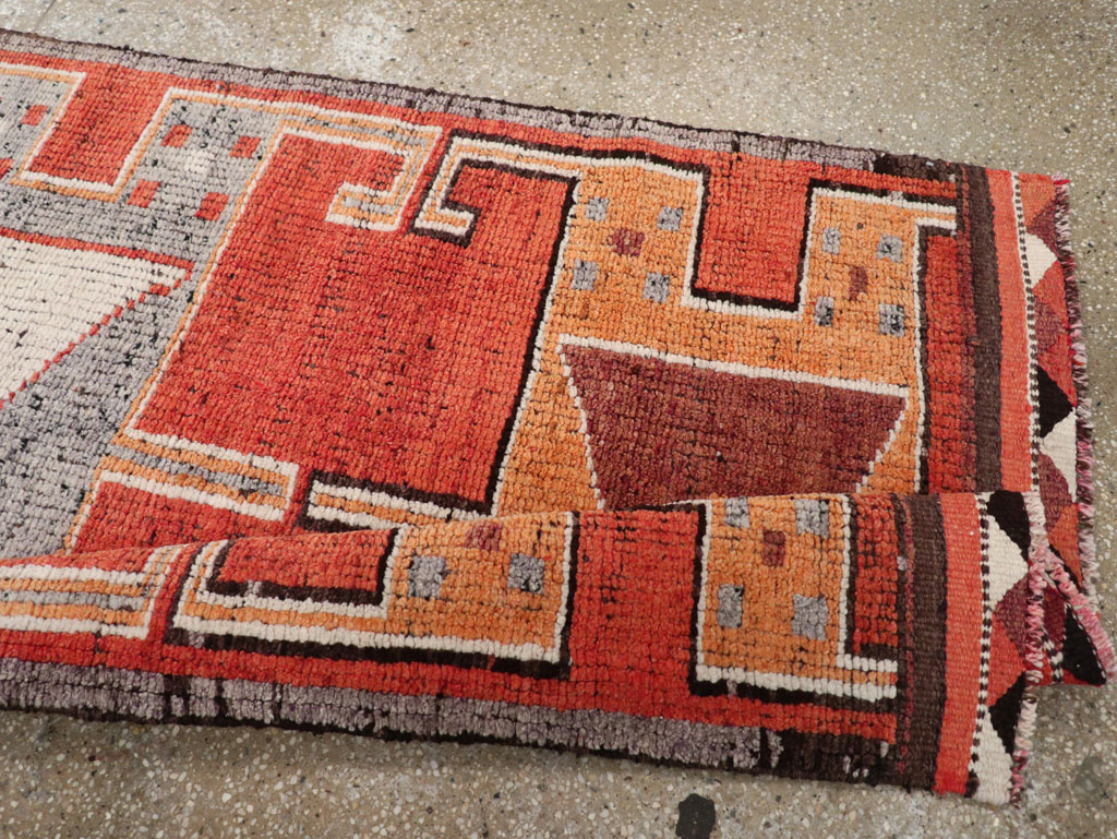 Vintage Turkish Anatolian Tribal Runner, No.30706 - Gss