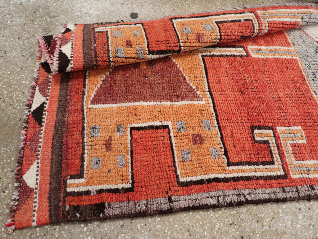 Vintage Turkish Anatolian Tribal Runner, No.30706 - Gss