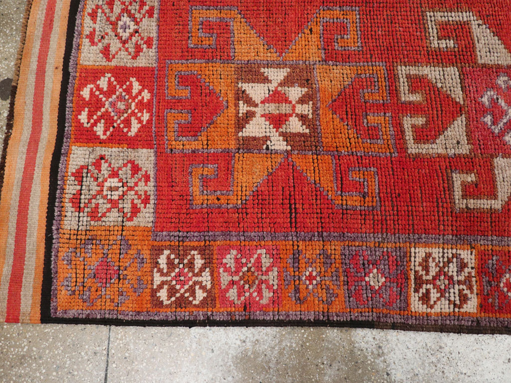 Vintage Turkish Anatolian Tribal Runner, No.30709 - Gss