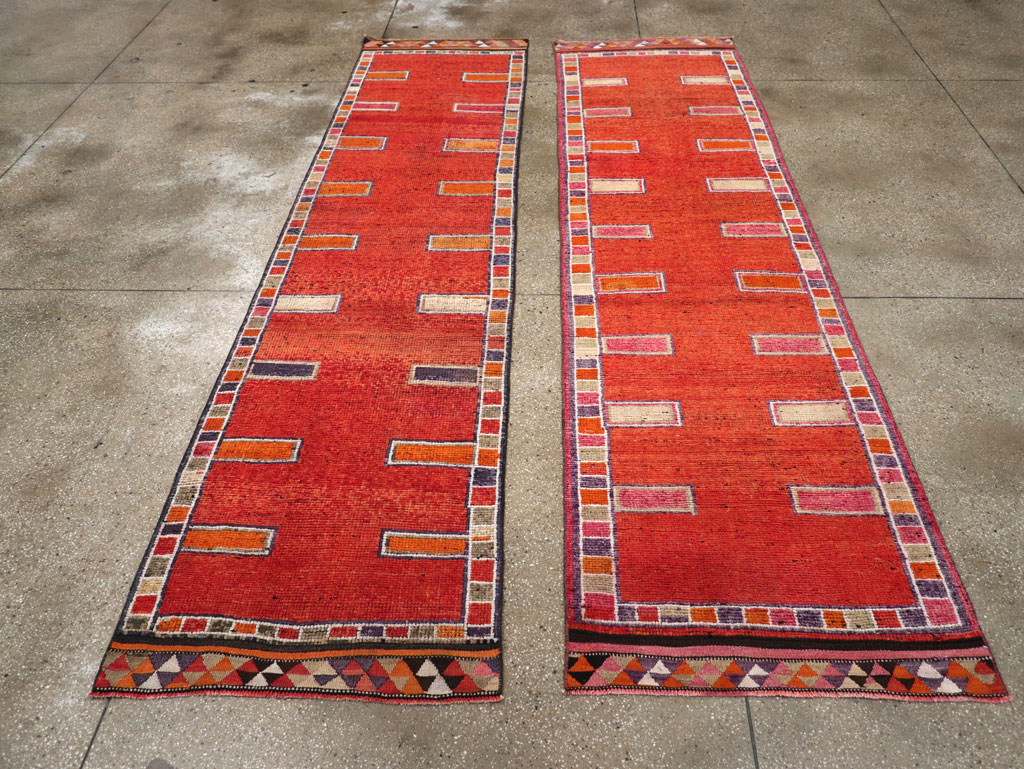 Vintage Turkish Anatolian Tribal Runner (Pair: 1 of 2), No.30716 - Gss