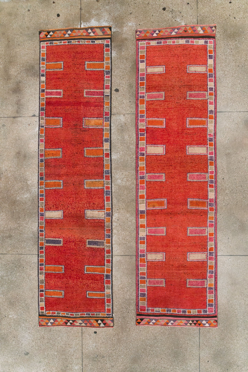 Vintage Turkish Anatolian Tribal Runner (Pair: 2 of 2), No.30717 - Gss