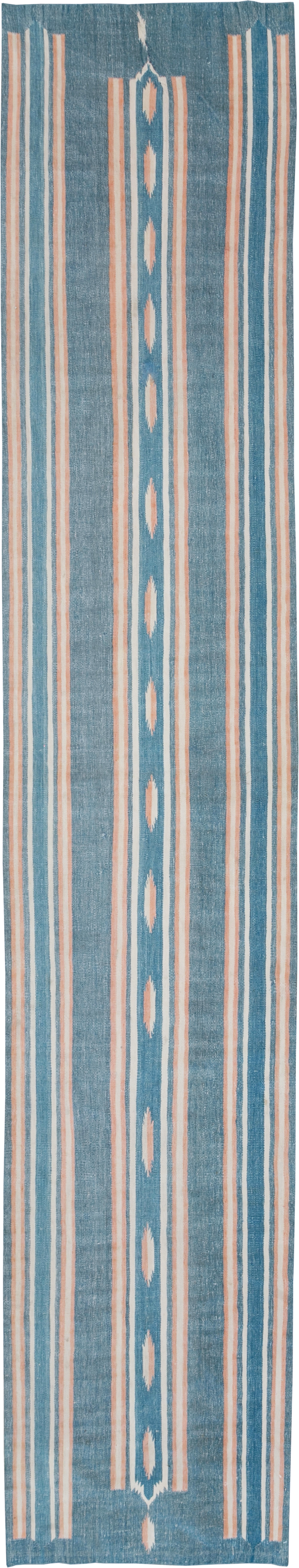 Vintage Indian Flatweave Dhurrie Runner, No.30720 - Gss